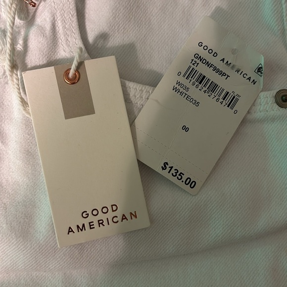 GOOD AMERICAN WHITE DEMIN JEANS - Picture 3 of 8